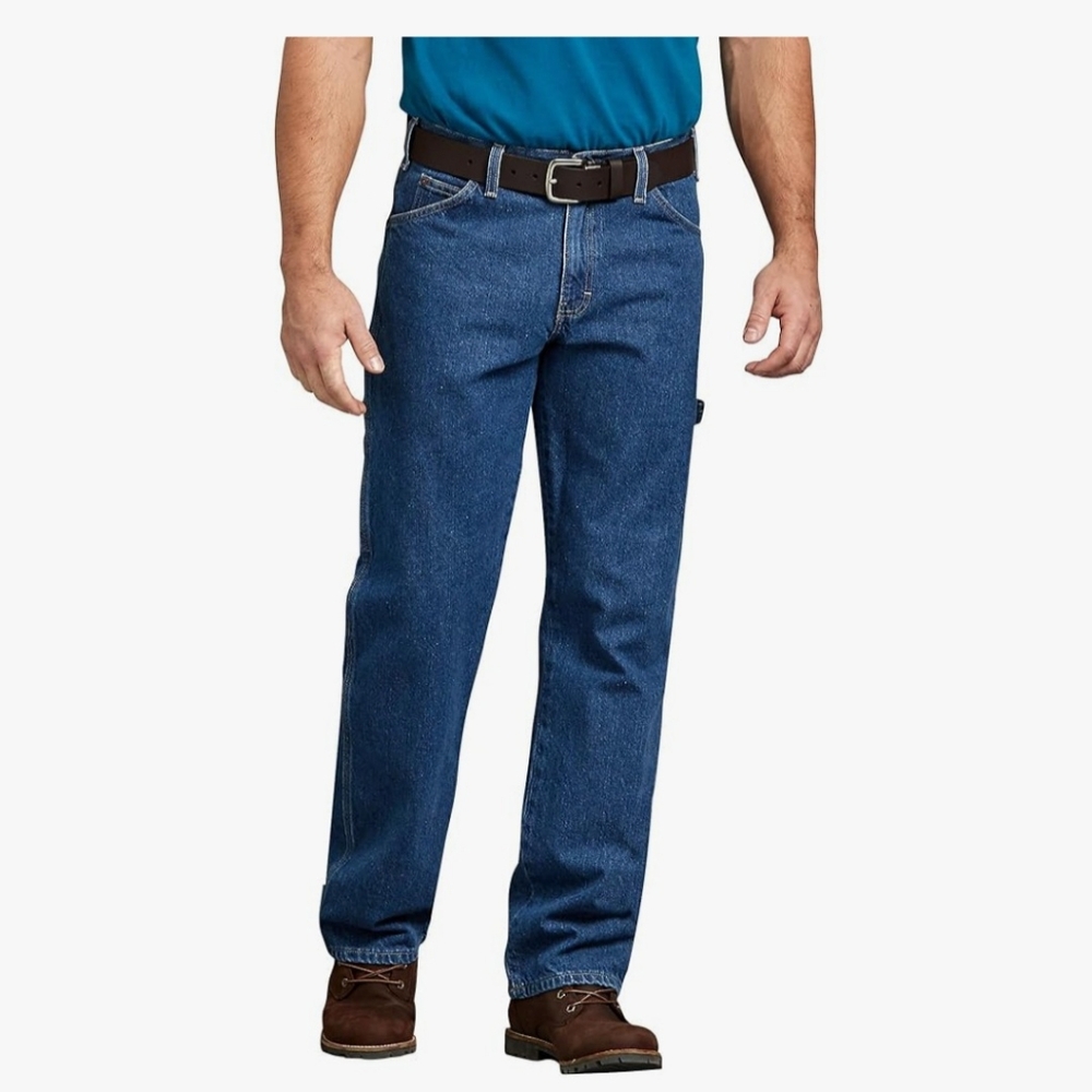 Dickies Men's Relaxed Fit Blue Jeans
